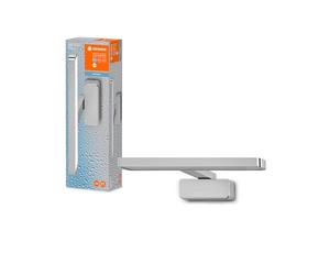 LEDVANCE Lígrama de espejo de baño de la barra de disco de 400 mm, cromo, 6W, 720lm, luz blanca cálida a fría, controlable, montaje de pared y espejo, clase de protección IP44, 3000K-4000K