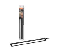 LEDVANCE Linear Turn Connect luminaria bajo mueble con función de inclinación, 55 cm, 10 W, 620 lm, 3000/4000/6500 K, luz blanca cálida/fría/diurna, CCT regulable, aluminio negro, IP20