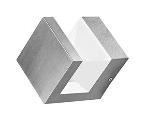 LEDVANCE Luminaria para wall | ENDURA STYLE PYRAMID / 9W | Warm White | 3000K | stainless steel | IP44