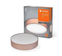 LEDVANCE Luz de techo de Orbis Paris 480 mm, brown, 3xe27 Sockets, se pueden equipar con lámpara inteligente, diseño moderno de calidad, con pantalla de tela, adecuada para interiores, IP20