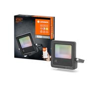 LEDVANCE Luz exterior LED inteligente con tecnología WiFi, focos para exterior, colores RGB intercambiables, 20W, fabricada en aluminio gris oscuro, compatible con Google y Alexa, SMART+ WIFI FLOOD