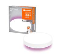 LEDVANCE OR ACKLITE ROUND SMART+ WiFi luminaria Ø 35cm, luminaria LED regulable para uso interior, 28W, temperatura de color de 3000-6500K, 2400 lumen, RGB para luz blanca y de color, blanco