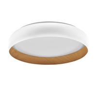LEDVANCE ORBIS Livia LED con aro de metal, decoración blanco/madera, 36W, | , Indoor Wall Lighting, 520.00 Millimetres dia, , Paquete de 1