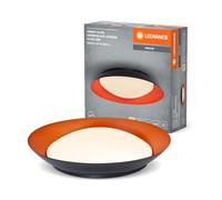 LEDVANCE Orbis Plate Plafón LED, negro-naranja, 45W, 2200lm, 3000K, 480mm, | , Indoor Wall Lighting, 480.00 Millimetres dia, , Paquete de 1
