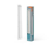 LEDVANCE ORBIS Tube Aplique/espejo LED, blanco, cristal efecto burbuja, 12W, 1200lm, 3000/4000K mediante interruptor de pared, diámetro 60cm,IP44 contra cuerpos extraños/salpicaduras de agua