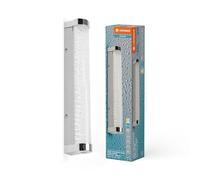 LEDVANCE ORBIS Tube Aplique/espejo LED, cromo, cristal efecto burbuja, 9W, 900lm, 3000/4000K, 40cm de diámetro,IP44 contra cuerpos extraños/salpicaduras de agua