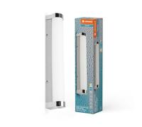 LEDVANCE ORBIS Tube espejo/aplique con LED, vidrio esmerilado/cromo, 9W, 900lm, 3000/4000K, 40cm de diámetro,IP44 contra cuerpos extraños/salpicaduras de agua