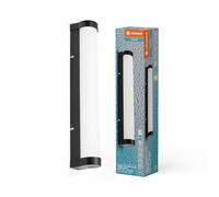 LEDVANCE ORBIS Tube espejo/aplique con LED, vidrio esmerilado/negro, 9W, 820lm, 3000/4000K, 40cm de diámetro,IP44 contra cuerpos extraños/salpicaduras de agua