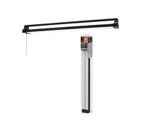 LEDVANCE para oficina OFFICE LINE en color negro con cuerpo giratorio e interruptor de tirador, 1,1 m de largo, 42 W / 4000 lm, blanco frío (4000 K) para iluminar oficinas de hasta 30 m², IP20.