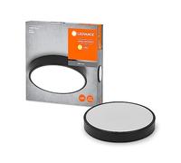 LEDVANCE Plafón LED ORBIS Slim Moia 280 mm, negro, 20W, 2200lm, luz blanca cálida, distribución homogénea de la luz, larga vida útil, no reemplazable, IP20, 3000K