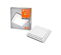 LEDVANCE Plafón ORBIS SPIRAL LAYER CL 45X45cm, blanco, 26W, 3000lm, color de luz blanco cálido, distribución efectiva de luz directa e indirecta, larga duración, cuadrado, diseño por capas, 3000K