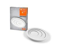 LEDVANCE Plafón ORBIS SPIRAL OVAL 485 mm, blanco, 37W, 4000lm, color de luz blanco cálido, distribución efectiva de la luz directa, larga duración, módulo LED no reemplazable, ovalado, IP20, 3000K