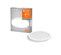 LEDVANCE Plafón ORBIS Ultra Slim 235mm, blanco, 15W, 1640lm, homogéneo, luz blanco cálido (3000K) + retroiluminación, regulación en 3 etapas mediante interruptor de pared, ultraplano, protección IP20