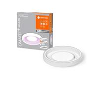 LEDVANCE Plafón SMART+ ORBIS Claria WiFi, 32W, 4200lm, 490mm, luz blanco dinámico (2700K-6500K) y 16 mill. de colores, regulable, controlable mediante app, compatible con Amazon, Google, IP20