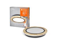 LEDVANCE Plafón SMART+ ORBIS Wood WiFi, 24W, 2950lm, 400mm, luz blanco dinámico (2700K-6500K), regulable, madera certificada FSC, controlable por app, compatible con Amazon, Google, etc.