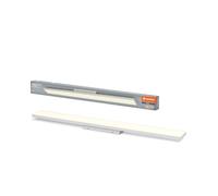 LEDVANCE Planon Lámpara de techo sin marco en blanco con tecnología LED avanzada, 35 W, forma rectangular (1200 x 100 mm), 3000 K, carcasa de aluminio, difusor de PMMA esmerilado