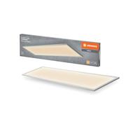 LEDVANCE Planon Plus Deckenleuchte in Weiß mit fortschrittlicher LED-Technik, 36 W, rechteckige Form (1200 x 300 mm), warmweiße Lichtfarbe bei 3000 K, Aluminium-Gehäuse, mattierter PMMA-Diffuser