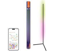 LEDVANCE Rinconera pie SMART+ WIFI LED, 140cm,negro, 14W, 1170lm, luz blanca, color ajustable, regulable, función de ritmo de música y bricolaje, larga duración, controlable por aplicación, 2700-6500K