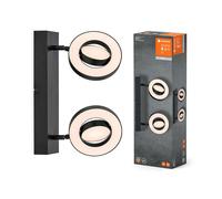 Ledvance Saturn Lámpara LED Deckenleuchte 2 Focos Techo Negro 21W 2180lm