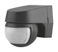 LEDVANCE Sensor für Wandmontage, 110 Grad Erfassungsradius, IP44 Schutzklasse, Dunkelgrau, SENSOR WALL
