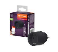 LEDVANCE SMART+ Enchufe inteligente para interiores con tecnología ZigBee, integra dispositivos tradicionales en el hogar inteligente, compatible con Alexa o Google, negro, paquete de 4