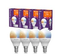 LEDVANCE SMART+ mini ball con tecnología ZigBee P40 E14 Tunable White 2700-6500K, paquete de 4