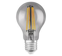 LEDVANCE Smarte LED-Lampe mit Wifi Technologie, Sockel E27, Dimmbar, Warmweiß (2500K), Birnenform, Klares Filament im Rauchglas, Ersatz für herkömmliche 44W-Birnen, steuerbar mit Alexa, Google & App