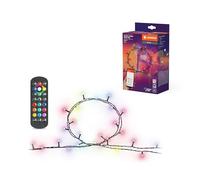 LEDVANCE SMART WIFI CRYSTAL LED-Lichterkette mit buntem Licht, Macig RGB, dimmbar, schwarz, Leuchtmittel nicht austauschbar