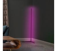 LEDVANCE SMART+ WIFI LED Eck-Stehleuchte, 140cm, schwarz, 14W, 1170lm, regulierbares Weiß- & Farblicht, dimmbar, DIY- & Musikrhythmusfunktion, lange Lebensdauer, App-steuerbar, 2700-6500K