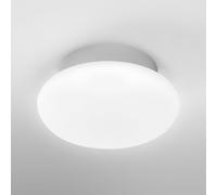 LEDVANCE Lámpara de techo LED inteligente, negra, 1200LM, 3000-6500K, 200mm, IP44, Lámpara de pared Or qua, lámpara de pared con Wifi, regulable, controlable mediante app y asistente de voz