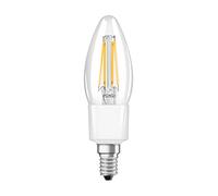 LEDVANCE Smarte LED-Lampe mit Wifi Technologie, Sockel E14, Dimmbar, Warmweiß (2700K), Kerzenform, Klares Filament, Ersatz für herkömmliche 40W-Glühbirnen, steuerbar mit Alexa, Google & App, 1er-Pack
