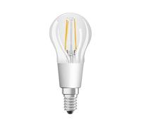 LEDVANCE Smarte LED-Lampe mit Wifi Technologie, Sockel E14, Dimmbar, Warmweiß (2700K), Tropfenform, Klares Filament, Ersatz für herkömmliche 75W-Glühbirnen, steuerbar mit Alexa, Google & App, 1er-Pack