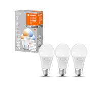 LEDVANCE Smarte LED-Lampe mit WiFi Technologie, Sockel E27, Dimmbar, Lichtfarbe änderbar (2700-6500K), ersetzt Glühlampen mit 60 W, SMART+ WiFi Classic Tunable White, 3er-Pack
