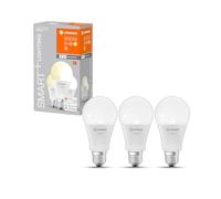 LEDVANCE Smarte LED-Lampe mit WiFi Technologie, Sockel E27, Dimmbar, Warmweiß (2700 K), ersetzt Glühlampen mit 100 W, SMART+ WiFi Classic Dimmable, 3er-Pack