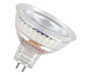LEDVANCE Superior - Foco LED reflector (GU5.3, MR16, 6,6 W, 500 lm, 36D, luz blanca cálida, máxima reproducción cromática, regulable, repuesto para 43 W), color blanco, negro y gris