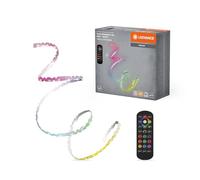 LEDVANCE Tira LED RGBW flexible Flex de 5 m, incluye mando a distancia, autoadhesiva, regulable, con batería y accesorios de montaje.