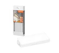 Ledvance under-gabinet luminaria with two sockets y dos USB-C connections, wide flood beam, 3,85 W, 250 lm, 3,000 K, 830 warm white, white extension, regulable, plastic (PC), IP20