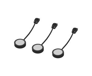 LEDVANCE Undercabinet Puck foco mueble 3 ud negro