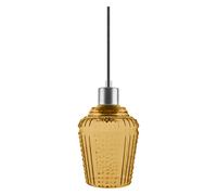 Ledvance Vintage 1906 Lámpara Colgante Tallado Tarro Cristal Naranja Máx. 40W
