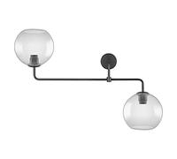 LEDVANCE Vintage Edition 1906 - Lámpara de pared con casquillo E27, cristal gris ahumado, sin bombilla, globo doble