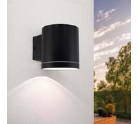 Ledvion - Applique Solare LED da Parete, 3000K, IP44, Negra, Arche, Lámpara Exterior, Luz Ambiental, Iluminación de Jardín