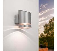 Ledvion - Applique Solare LED da Parete Elara, 3000K, IP44, Acero Inoxidable, Lámpara Exterior, Lámpara Solar Decorativa, Iluminación de Jardín