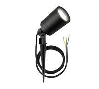 Ledvion - Foco LED de Jardín, Casquillo GU10, Negro, 5W, IP65, Incl. Conexión Rápida