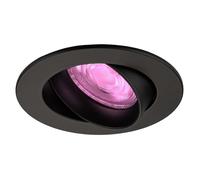 Ledvion - Foco LED Inteligente Empotrado Rio, Negro, Regulable, Redondo, RGBWW, 2 Años de Garantía