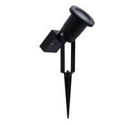 Ledvion - Foco LED Solar con Estaca, 0.29W, 3000K, IP44, Negro, Aluminio, Focos de Jardín LED para Exterior