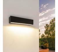 Ledvion - Lámpara de Pared LED, 9W, 900 Lúmenes, IP44 Resistente al Agua, Lámpara Exterior, Iluminación Exterior, Iluminación de Jardín, Iluminación de Fachada