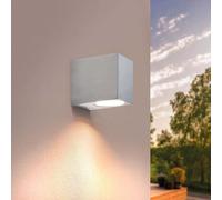 Ledvion - Lámpara de Pared LED San Diego, GU10 Up&Down, IP54, Gris y Cuadrada, Lámpara Exterior, Iluminación Exterior