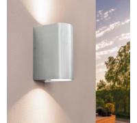 Ledvion - Lámpara de Pared LED Santa Barbara, GU10 Up&Down, IP54, Gris y Redonda, Lámpara Exterior, Iluminación Exterior