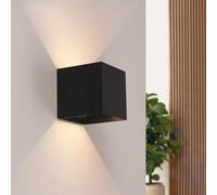 Ledvion - Lámpara de Pared Recargable Negro USB con Sensor de Movimiento, 2700K, 170 Lúmenes, IP44, Batería de 4400mAh, Instalación Inalámbrica