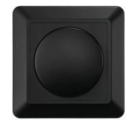 Ledvion - Placa Frontal para Regulador LED, Negra, Incluye Botón
